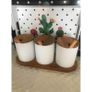 Set of 3 with Spoon Wooden Spice Set Jar 3 Pcs Set Spice Box Storage Container Table and Counter Top Usage Presentations Kitchen Gift Houseware New Image 4