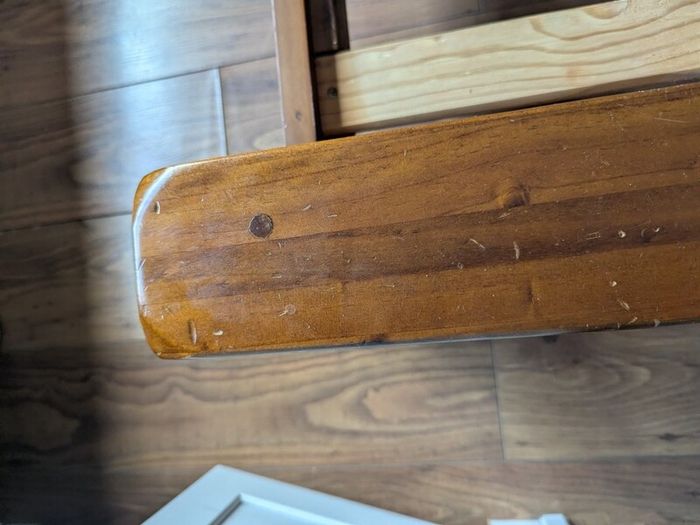 5 ft Bed frame -Dark Wood-EZ Living