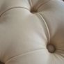 Luxury Chesterfield Bench  Gold Frame & White Tufted Upholstery 140cm Image 7