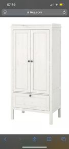 IKEA white wardrobe with drawer