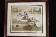 Des Snee Signed Limited Edition Print - "White Tornado" (Desert Orchid, 1989) - 73 x 65 cm
