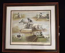 Des Snee Signed Limited Edition Print - "White Tornado" (Desert Orchid, 1989) - 73 x 65 cm