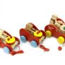 Pull Along Drum Beating Bear Wooden toy Image 3