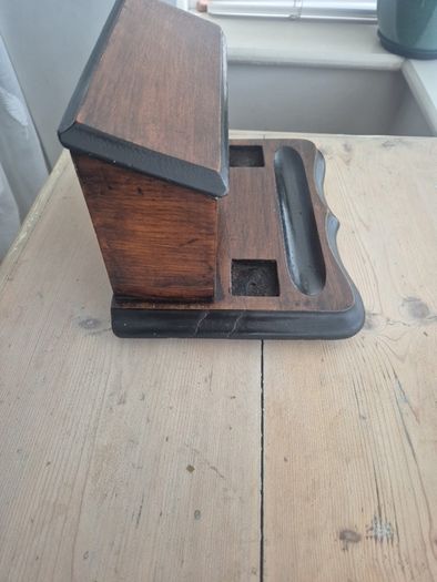 antique victorian writing compendium-all original-stationery and inkstand