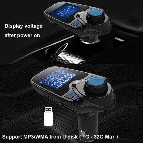 Wireless Bluetooth FM Transmitter Modulator Car Kit MP3 Player Dual USB Charger