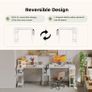 Small L Shaped Desk with Power Outlets,140x70 cm Image 4
