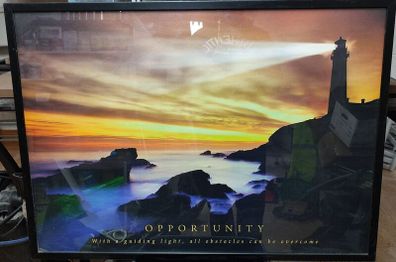 Opportunity Poster Framed With a guiding light all obstacles can be overcome