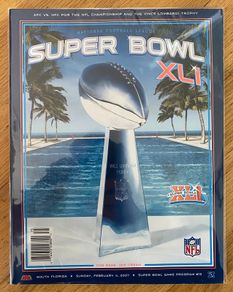 Very Rare 2007 NFL Super Bowl XLI - Indianapolis Colts v Chicago Bears Official Programme