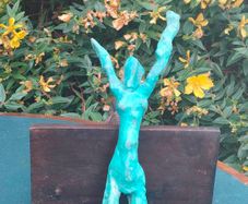One of One abstract female bronze