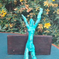 One of One abstract female bronze