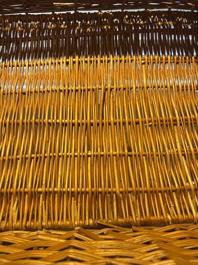 Vintage Wicker Pull-out Basket & Runners