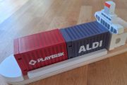 Little Town Wooden Aldi Container Ship Set