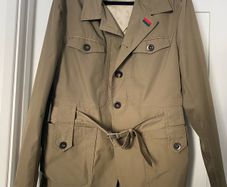 Vintage GUCCI Belted Safari Jacket Size 50 (L) - Authentic Mens