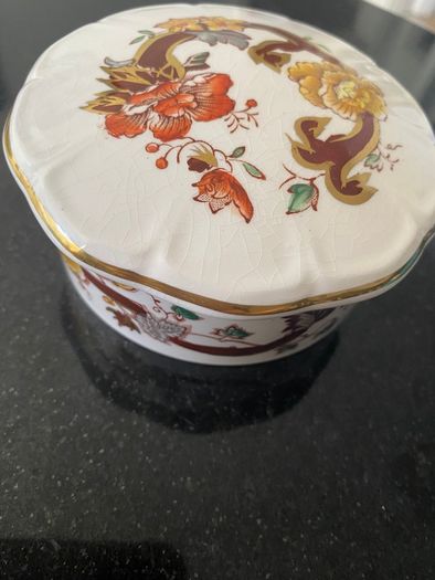 Masons brown velvet  trinket dish