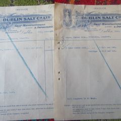 Dublin Salt Co Receipts