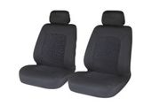 Sakura SS5401 Car and Van Front Seat Covers - Hampton - 1 Pair - Universal Easy Fit, Black