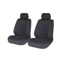 Sakura SS5401 Car and Van Front Seat Covers - Hampton - 1 Pair - Universal Easy Fit, Black