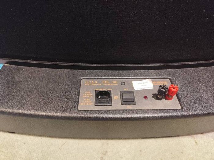 Quad ESL63 Speakers Boxed with stands