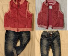 Name It Fleece lined Warm Gilet Jacket And Next Jeans