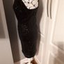 Black Sequince Dress "As New" Size 10-12 Image 3
