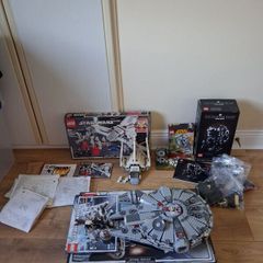 Lego star wars bundle ships and minifigure + helmet
