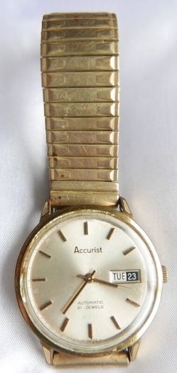 Vintage Accurist Automatic Gentleman's Wristwatch  (works well and keeps time)