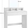 Dressing Table with Rectangular Mirror  - Free Delivery Nationwide Image 8