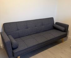 3 Seater Fabric Sofa Bed with 2 cushions
