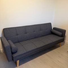 3 Seater Fabric Sofa Bed with 2 cushions