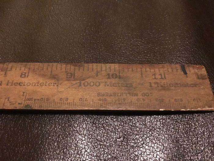 Antique school ruler