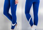 Brand new Genuine Blue  Nike Sportswear leg a see large swoosh leggings size L UK12/14 EUR40/42 Postage included