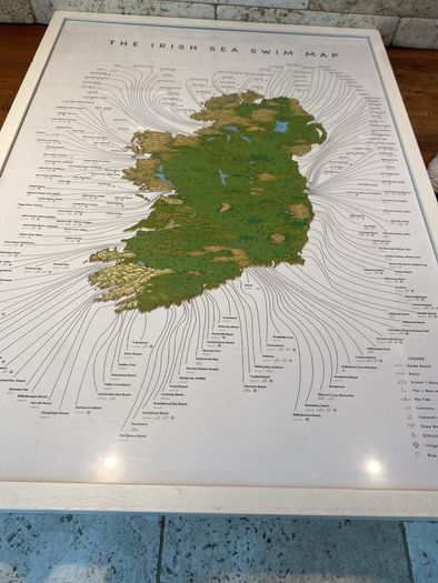 Irish swim map