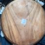 Wooden plate acacia handcrafted big size 46 cm Image 2