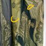 Vintage Green 100% silk scarf shawl Image 7