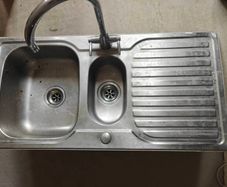 Stainless steel 1.5 Bowl Sink & drainer 500mm x 1000mm