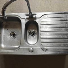 Stainless steel 1.5 Bowl Sink & drainer 500mm x 1000mm