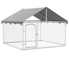 Outdoor Dog Kennel with Roof 200x200x150 cm