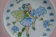 Flower fairy plate, Home decor, Gift.