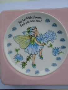 Flower fairy plate, Home decor, Gift.