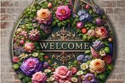 Colourful 'Welcome' Sign - nice gift