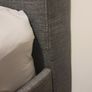 4ft 6 grey fabric double bed Image 3