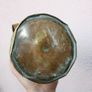Vintage Embossed Brass Vase Pitcher, Embossed Belgium Brass Vase Jug 13,3" Image 6