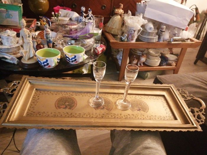 Vintage brass tray