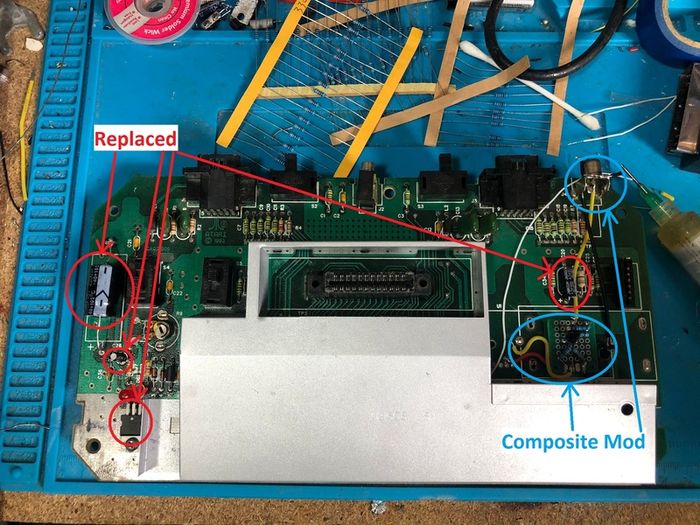 Composite Modded Atari 2600 Junior with Centipede Game #360