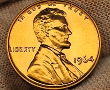 USA United States 1964 Proof Lincoln Memorial Penny Cent Beautiful Gem Proof