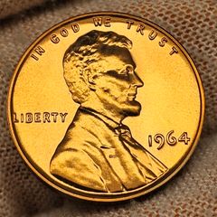 USA United States 1964 Proof Lincoln Memorial Penny Cent Beautiful Gem Proof