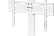NEW SALE | Universal Table Top Pedestal TV Stand with Bracket for 26inch-55inch LCD/LED TVs-Height Adjustable TV stand with 8mm Tempered Glass Base &amp; Cable Management-Holds 40 KG &amp; Max.VESA 400x400mm White