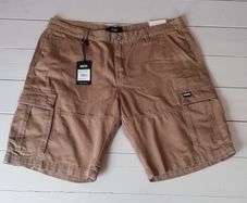 New mens Diesel Cuban brown cargo shorts W38