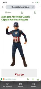 Captain America Kids costume 5-7 yrs