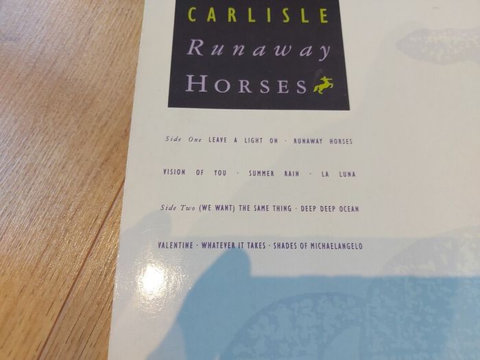 Belinda Carlisle - Runaway Horses - Vinyl Record